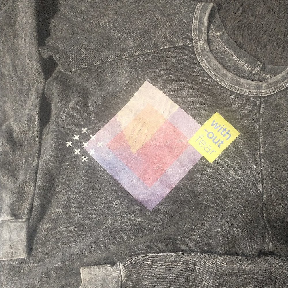Recreate heather gray sweater women's size Small